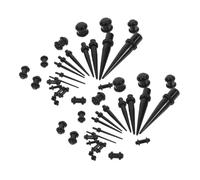 Ipetboom Kit D'Extension D'Oreille 46 Pièces Écarteurs D'Oreille Tunnels Coniques Bouchons Bijoux De Piercing Jauges De Boucles D'Oreilles Pour Piercing Corporel