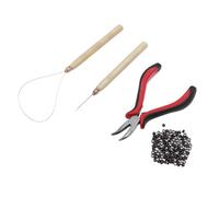 Ipetboom Kit Dextensions De Cheveux - Outils Dextension De Cheveux Avec Pince À Cintrer Et Aiguille