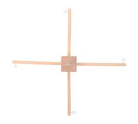 Ipetboom Kit Mobile en Bois pour Chambre D'garçon et Filles Soi-même - Support Compact et Robuste pour Mobiles Suspendus, Carillon Éolien et Jouets Suspendus - Cadre Naturel DIY