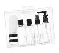 Ipetboom Kit Voyage Bouteilles à Pompe Et Flacons De Toilette 80 Ml Compact Réutilisable Étanche Pour Soins Visage Et Corps Paquet De Rangement Pratique