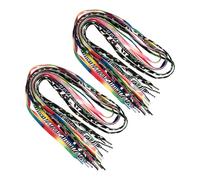 Ipetboom Lacets Plats pour Chaussures de Roller 120 Cm 8 Paires Résistants à L'usure Lacets Faits Main pour Chaussures de Sport et Loisirs Accessoires pour Patins à Roulettes et