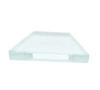 Ipetboom Lentille Convexe Verre Optique pour Enseignement Outil Pédagogique Surface Polie Effet Convergent pour Cours de Physique