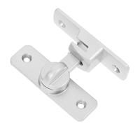 Ipetboom Loquet de Porte à Bascule en Aluminium sans Perçage Verrou Robuste Argenté Pêne Coulissant Installation Facile Sécurité Renforcée pour Porte Intérieure Portail et Armoire