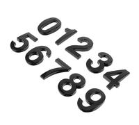 Ipetboom Lot de 10 Autocollants Chiffres 3D Adhésifs en Résine Marqueurs Décoratifs de 0 à 9 pour Porte d'Entrée Boîte aux Lettres et Appartement Facile à Appliquer et Solide