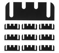 Ipetboom Lot de 10 Cales de Charnière de Porte en Plastique Plaques D’Espacement pour Remplissage des Espaces Kit de Réparation pour Charnières Intérieures Joints Flexibles Adaptés aux