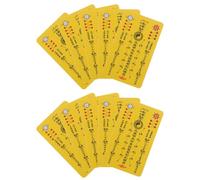 Ipetboom Lot de 10 Cartes Amulettes Traditionnelles 3X5 CM Style Chinois Feng Shui Amulette Décoratives pour Année Lunaire 2024 Cartes de Protection Taisui Polyvalentes et Légères