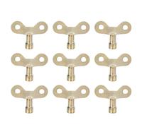 Ipetboom Lot de 10 Clés de Purgeur Radiateur en Métal Doré, Faciles à Utiliser et Résistantes, Accessoires pour Radiateurs Domestiques