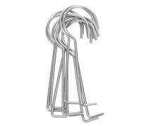 Ipetboom Lot de 10 Crochets de Vidange en Acier Inoxydable Outils de Débouchage Levage pour Grilles D’évacuation Linéaires Nettoyage et Entretien de Siphons, Adaptés Salle de Bain Cuisine