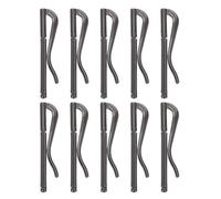 Ipetboom Lot de 10 Pinces à Billets à Ressort Pince Minimaliste pour Porte-Cartes - Fixation en Fer pour Portefeuille - Attache à Billets à Ressort pour Hommes
