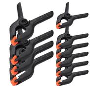 Ipetboom Lot de 10 Pinces à Ressort Robustes en Plastique Tailles 2 X6 et 3 X4 pour Travail du Bois Bricolage Fixation Rapide et Polyvalente Outils Compacts pour Projets Menuiserie et