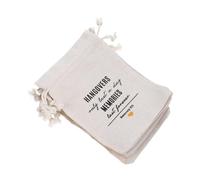 Ipetboom Lot De 10 Pochettes Décoratives Pour Enterrement De Vie De Jeune Fille En Tissu Blanc Pour Une Soirée Entre Amis Ou Une Soirée Entre Amis