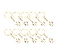 Ipetboom Lot de 10 Porte-Clés Avocat en Métal Doré Pendentif Balance Justice Accessoires Porte-Clés Compacts pour Paquet à Main Symbole Juridique Présent Étudiants en Droit