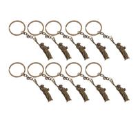 Ipetboom Lot de 10 Porte-Clés Statue Liberté en Métal Ancien Pendentif Compact Décoratif Souvenirs Américains pour Clés et Paquet Accessoires Festifs Patriotiques Décoration Créative