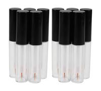 Ipetboom Lot de 10 tubes de mascara avec applicateur - Flacons de gloss rechargeables pour femmes et filles, pour créer son propre gloss à lèvres.