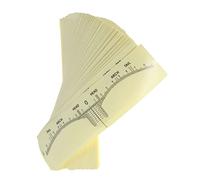 Ipetboom Lot De 100 Autocollants Règle à Sourcils Jetables Transparentes, Règle Flexible Pour Microblading, Outil De Mesure Precise Pour Mise Symétrique Des Sourcils, Usage Professionnel Et Personnel