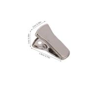 Ipetboom Lot de 100 Pinces à Badge en Métal Pince Crocodile Antidérapante Attaches Robustes pour Cartes D’Identité Porte-Badges Scolaires et Professionnels Usage Bureau École et