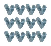 Ipetboom Lot de 12 Clips de Fixation Universels en Plastique pour Étagères de Congélateur et Réfrigérateur Supports Robustes pour Grilles Accessoires de Rechange pour Vitrines