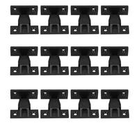 Ipetboom Lot de 12 Set de Boucles de Colonne Romaine en Plastique, Supports de Fixation Réglables pour Panneaux de Meubles, Clips à Pression Grosse Taille, Amortissement Charnière,