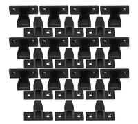 Ipetboom Lot de 12 Set de Clips de Façade D'armoire en Plastique pour Meubles, Connecteurs D'angle Réglables Grosse Taille, Système Suspendre pour Panneaux Muraux, Fixation Rapide