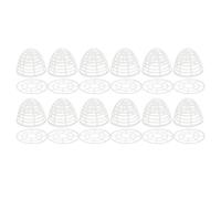 Ipetboom Lot de 12 Sets de Supports de Jupe Transparents pour Poupées 11 CM Bases Assorties Accessoires Miniatures pour Présentation et Décoration Outil D’Affichage Adapté aux Robes et