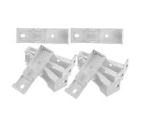 Ipetboom Lot de 12 Supports de Fixation de Rail de Rideau Blancs, Universels, Compatibles Rails Droits et Courbes, Accessoires Robustes Suspendre de Rideaux, Installation Plafond,