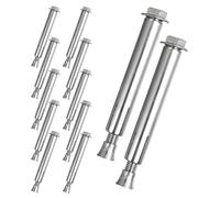 Ipetboom Lot de 12 Vis D'expansion pour Asphalte, Boulons D'ancrage Haute Résistance, 12 Pièces, Fixation Sécurisée pour Parkings et Allées, Boulons de Butée pour Garage, Assistance