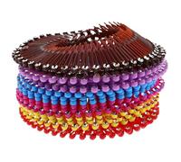 Ipetboom Lot De 18 Peignes À Cheveux Extensibles Circulaires Bandeaux Élastiques Réglables En Plastique - -Tête Extensible Avec Peigne Circulaire - Support Pour Bandeau Pour Femmes