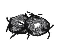 Ipetboom Lot De 2 À Carreaux Élastiques À Cheveux En Tissu Écossais Buffalo Accessoires Pour Cheveux Pour Filles Et Femmes Noir Et Blanc