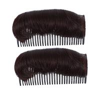 Ipetboom Lot De 2 Accessoires Coiffure Rehausseur Pour Chignon Demi-bun Noir Et Marron, Style Princesses, Volume Cheveux, Femmes, Usage Quotidien