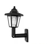 Ipetboom Lot de 2 Appliques Murales Solaires Hexagonales Noires Lanternes Extérieures Étanches pour Jardin Terrasse et Allée Éclairage Décoratif à Fixation Murale