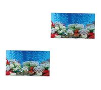 Ipetboom Lot De 2 Autocollants Décoratifs pour Aquarium Motif Scène sous-Marine