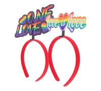 Ipetboom Lot de 2 Bandeaux Arc-en-ciel Pride de Cœur pour Femme et Fille, Accessoires Cheveux Solide, Couleurs Éclatantes pour Défilés, Fêtes et Mariages, Couvre-chefs Légers