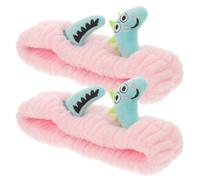 Ipetboom Lot de 2 bandeaux dinosaures souples et élégants, parfaits pour se laver le visage, prendre un bain, se doucher, se faire chouchouter lors d'une fête ou pour prendre soin de sa peau.