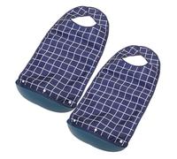 Ipetboom Lot de 2 Bavoirs Imperméables pour Adultes Seniors Taille Unique en Tissu Lavable avec Récupérateur de Miettes Protège-Vêtements Repas pour Personnes Âgées Confort au Cou