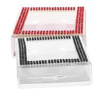 Ipetboom Lot De 2 Boîtes À Faux Cils Étui De Rangement Pour Faux Cils Organiseur De Cosmétiques Étui Pour Faux Cils Conteneur De Rangement Pour Poudre Vide Étui En Plastique