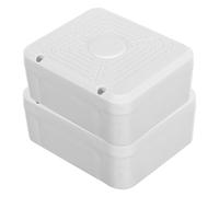 Ipetboom Lot de 2 Boîtes de Jonction Universelles Blanches pour Caméras Dôme 11,4 X 9,7 X 5,1 Cm, Boîtier de Câblage Étanche pour Montage Mural Extérieur, Organiseur de Câbles