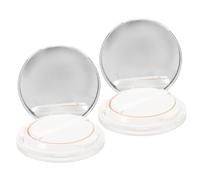 Ipetboom Lot De 2 Boîtes De Rangement Vides Pour Coussins De Voyage À LED Rangement Pour Poudre De Fond De Teint Conteneurs Pour Fond De Teint Miroir Petit Organiseur Portable Pour