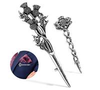 Ipetboom Lot De 2 Broches Vintage Épingles À Revers Broches Chardon Pour Femmes Clips Pour Costumes Pour Costumes Pour Hommes Vêtements De Sécurité Alliage