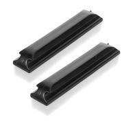 Ipetboom Lot de 2 Brosses Nettoyantes pour Poils de Barbe Attrape-barbe Noir en Éponge Douce, Maniable et Réutilisable, Accessoire pour Lavabo et Comptoir de Salle de Bain, Kit de