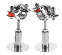 Ipetboom Lot de 2 Casiers à Vin Muraux Réglables 38-40 MM Porte-Bouteille Individuel en Métal Robuste Support Décoratif pour Bouteilles de Vin et Boissons Rangement Mural Pratique