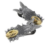 Ipetboom Lot de 2 Clips de Pare-soleil Voiture Ange Gardien en Métal Résistant Uv, Accessoire Décoratif Catholique pour Visière, Fixation pour Conduite Sûre et Protection