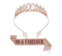 Ipetboom Lot De 2 Couronnes Danniversaire Peignes À Cheveux En Cristal Pour