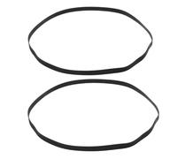 Ipetboom Lot de 2 Courroies D’Entraînement en Caoutchouc Noir pour Platine Vinyle Remplacement de Courroie Plate 190 MM X 5 MM Compatible Magnétophone à Cassettes Anti-Vibrations pour