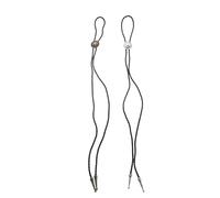 Ipetboom Lot de 2 Cravates Bolo Western Ajustables en Cuir PU Marron Collier Rétro Étoile en Alliage Style Vintage Unisexe pour Tenue Décontractée et Soirée Accessoire Mode Cowboy