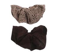 Ipetboom Lot de 2 Élastiques Imprimé Léopard Grands et Volumineux pour Cheveux Épais Élastiques Extensibles pour Queue de Cheval Accessoires Cheveux Femmes en Tissu Doux pour Coiffures