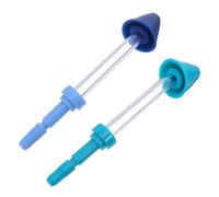 Ipetboom Lot de 2 Embouts de Rechange pour Hydropulseur Buccal et Nasal - Compatibles avec Hydropulseurs Populaires - en Verre et ABS - Couleurs Bleu et Vert Menthe - Kit D’Accessoires