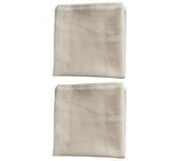 Ipetboom Lot de 2 Étamines en Coton Non Blanchi 95x95 Cm Tissu Respirant pour Filtrage de Fromage, Yaourt, Jus et Bouillon Passoire Réutilisable Cuisine, Fabrication de Tofu et Cuisson