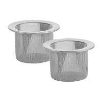 Ipetboom Lot de 2 Filtres pour Réservoir de Lave-glace en Acier Inoxydable, Crépine D'entrée Métallique pour Voiture, Entonnoir à Liquide Lave-glace Compatible Véhicule Électrique,