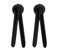 Ipetboom Lot de 2 Fixateurs pour Arc à Poulies Noirs Séparateurs de Corde d'arc Compacts et Portables Accessoires de Tir à l'arc Pratiques pour Installation Facile et Solide