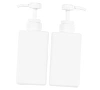 Ipetboom Lot de 2 Flacons à Pompe en Plastique 450 ML, Distributeurs de Lotion et Savonnette Liquide Réutilisables, Format Portable pour Voyage et Usage Domestique, Conteneurs
